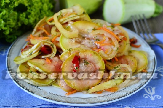как приготовить хе из кабачков по-корейски