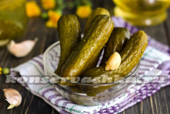 Консервированные огурцы с лимонной кислотой