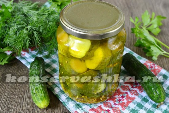 Маринованные огурцы с горчицей на зиму в банках