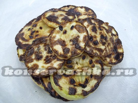 кабачки прожарены