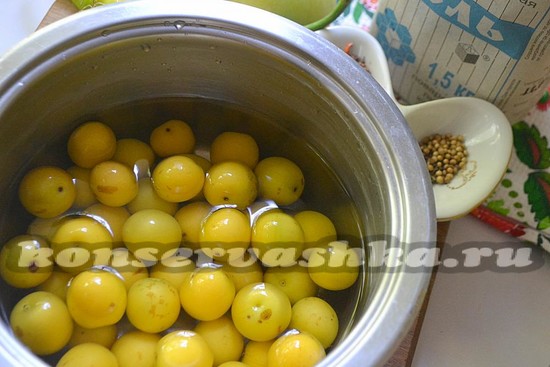 алычу проварить