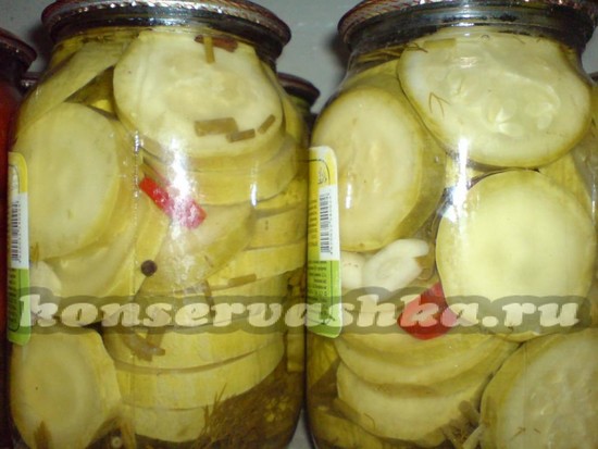 кабачки с лимонной кислотой