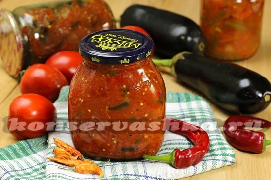 баклажаны в остром соусе