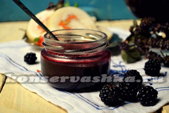 Ежевичный соус к мясу.
