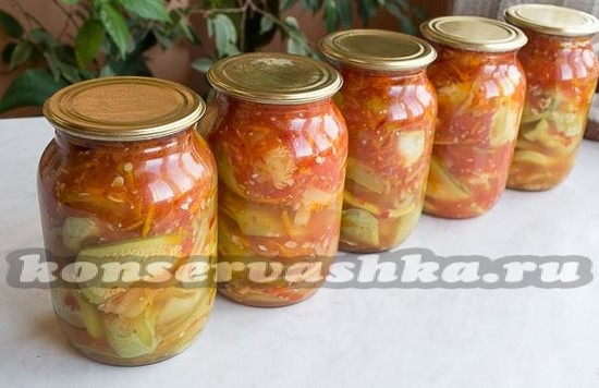 Тёщин язык из кабачков