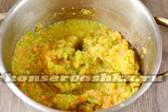 овощи перекручиваем при помощи мясорубки
