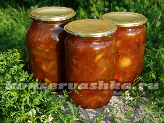 Варенье яблочное с соком апельсина и корицей
