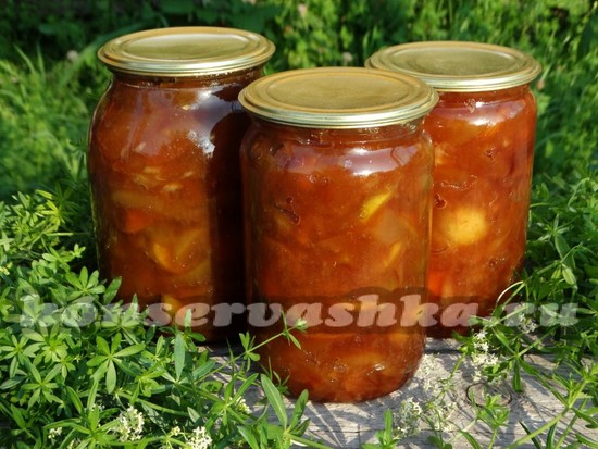 рецепт варенья яблочного с соком апельсина и корицей
