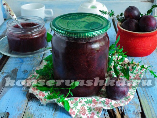 рецепт сливового джема с какао
