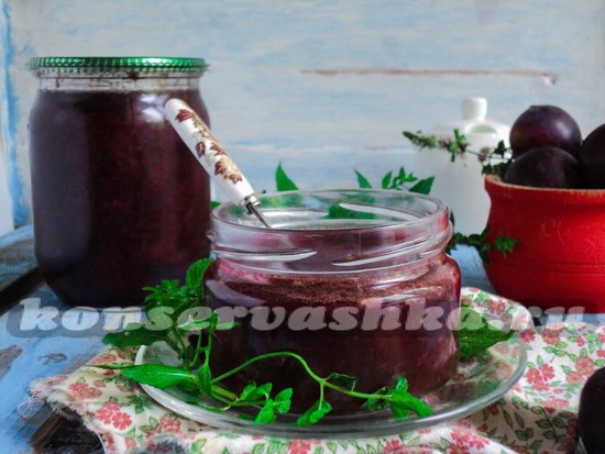 Сливовый джем с какао
