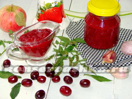 рецепт соуса из кизила на зиму