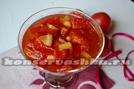 Варенье из помидоров с лимонами