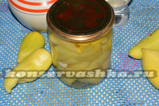 Маринованный перец с яблоками на зиму без стерилизации