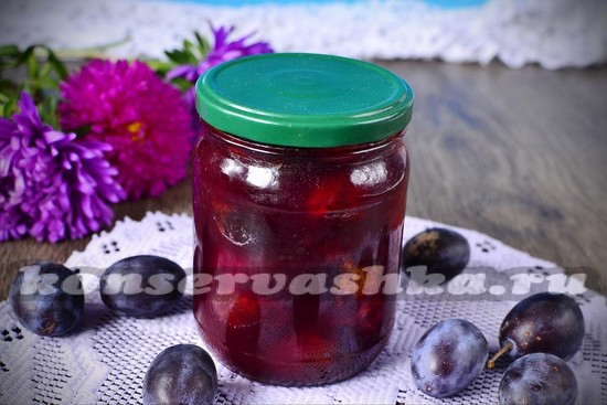 Варенье из сливы с косточкой на зиму: рецепт простой