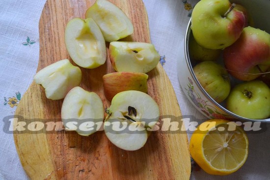 яблоки нарезать
