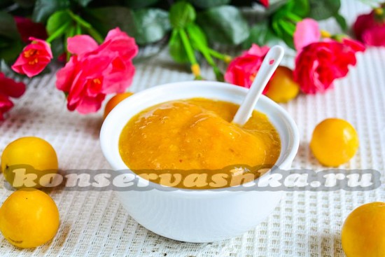 рецепт пюре из алычи