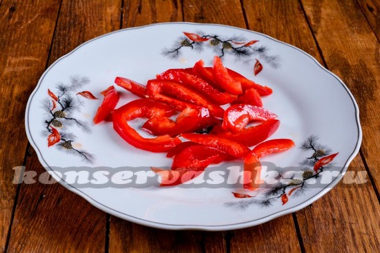 Нарезать перец