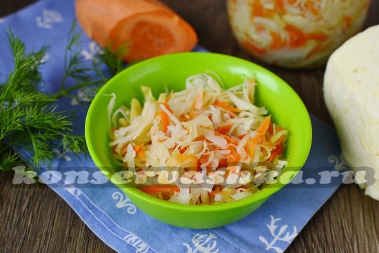 Рецепт капусты маринованной быстрого приготовления