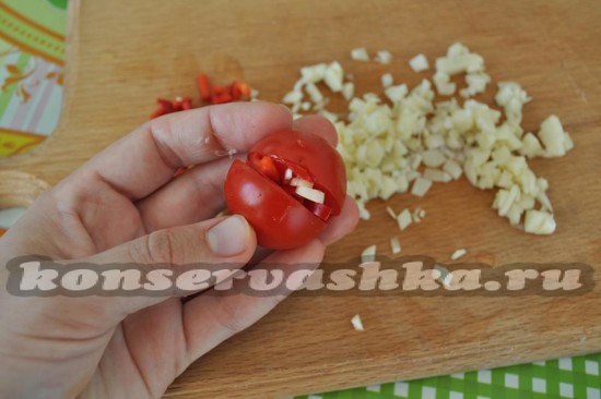 выложите начинку